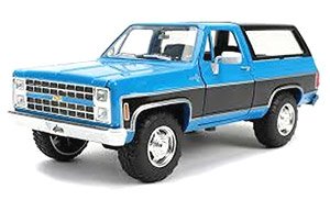 Just Trucks 1980 Chevy K5 Blazer Offroad Grossy Blue (Diecast Car)