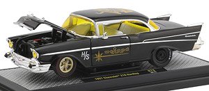 1957 Chevrolet 210 Hardtop - Weiand - Gloss Black (Diecast Car)