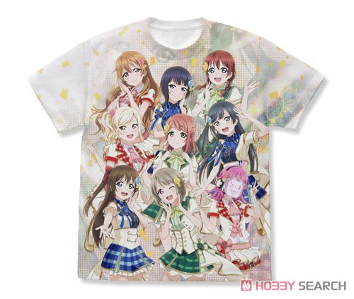 Love Live! Nijigasaki High School School Idol Club Full Graphic T-Shirt White S (Anime Toy) Item picture1