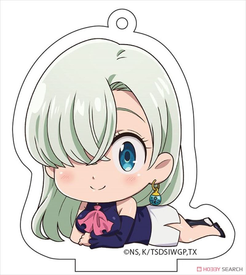TV Anime [The Seven Deadly Sins: Wrath of the Gods] Gororin Acrylic Key Ring (2) Elisabeth (Anime Toy) Item picture1