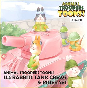 Rabbit M4 Sherman Tank Crews Set (Plastic model)