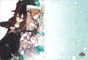 Bushiroad Rubber Mat Collection Vol.521 Dengeki Bunko Sword Art Online Aincrad [Kirito & Asuna] (Card Supplies)