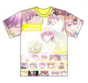 The Quintessential Quintuplets Full Graphic T-Shirt M Size Ichika Nakano (Anime Toy)
