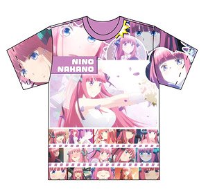 The Quintessential Quintuplets Full Graphic T-Shirt M Size Nino Nakano (Anime Toy)