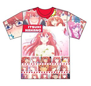 The Quintessential Quintuplets Full Graphic T-Shirt M Size Itsuki Nakano (Anime Toy)