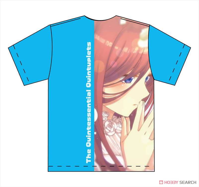 The Quintessential Quintuplets Full Graphic T-Shirt L Size Miku Nakano (Anime Toy) Item picture2