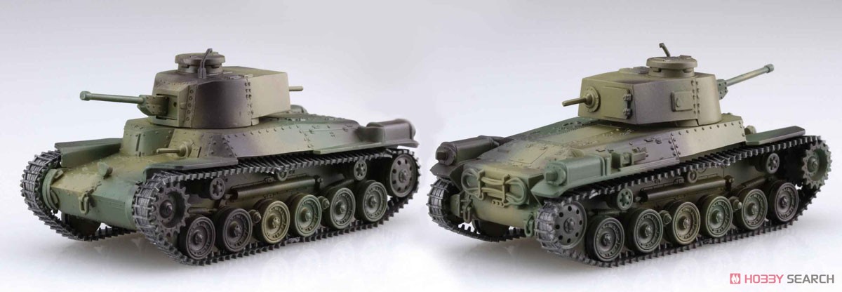 Middle Tank Type 97 Chi-Ha Kai (Set of 2) Special Version (w/Japanese Infantry) (Plastic model) Item picture1