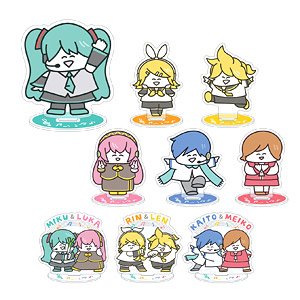 Piapro Characters Art by Study Trading Acrylic Stand (Set of 9) (Anime Toy)