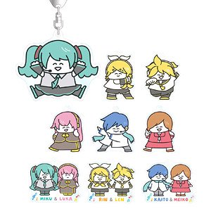 Piapro Characters Art by Study Trading Acrylic Key Ring (Set of 9) (Anime Toy)
