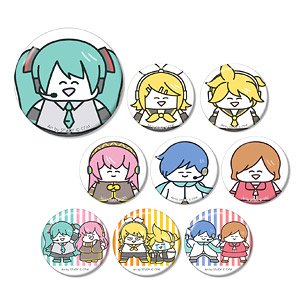 Piapro Characters Art by Study Trading Can Badge (Set of 9) (Anime Toy)