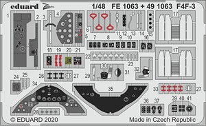 Zoom Etched Parts for F4F-3 (for Hobby Boss) (Plastic model)