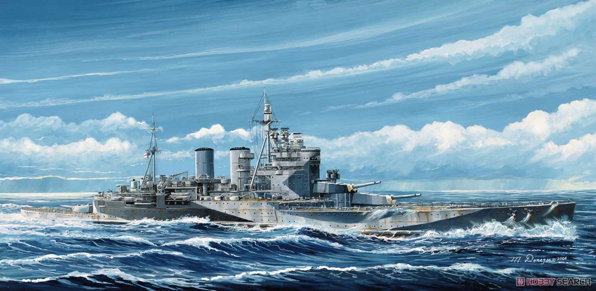 WWII 英国海軍 巡洋戦艦 レナウン 1945 旗・艦名プレートエッチングパーツ付き (プラモデル) その他の画像1