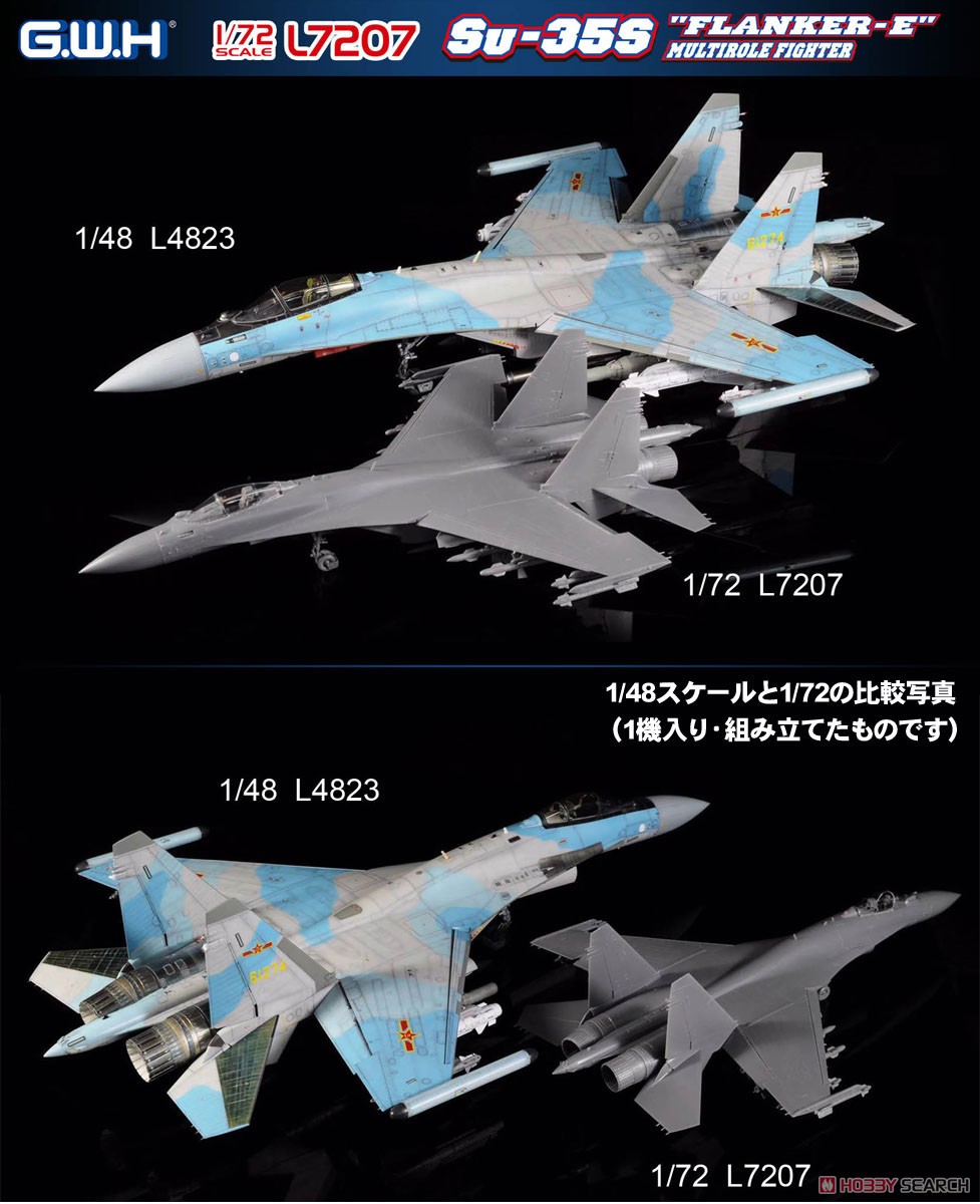 ロシア空軍 Su-35S フランカーE (プラモデル) 画像一覧