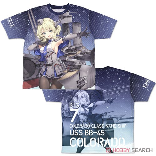 Kantai Collection Colorado Double Sided Full Graphic T-Shirts L (Anime Toy) Item picture1