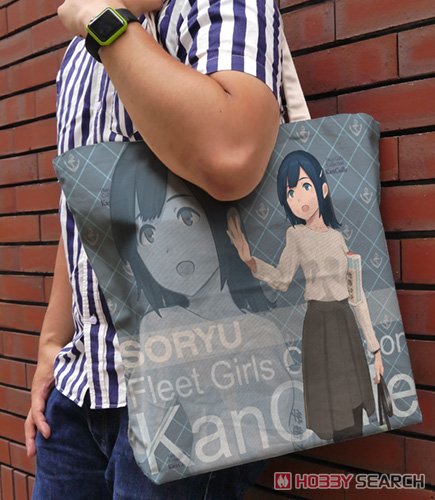 Kantai Collection Soryu Full Graphic Large Tote Bag Autumn Casual Wear Mode Natural (Anime Toy) Other picture1