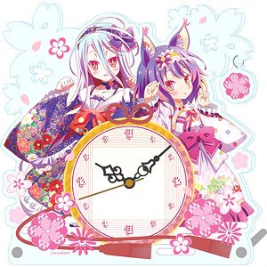 No Game No Life Zero Wa-Lolita Ver. Acrylic Table Clock (Anime Toy)