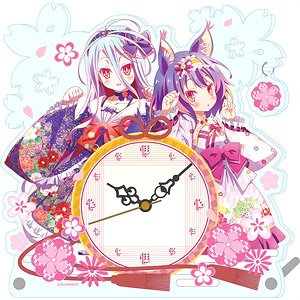 No Game No Life Zero Wa-Lolita Ver. Acrylic Table Clock (Anime Toy)
