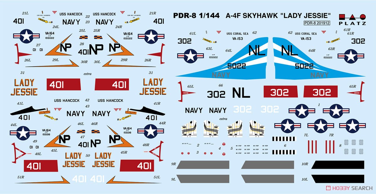 A-4F スカイホーク `レディ・ジェシー/ ブルーテイルフライズ` (2機セット) (プラモデル) その他の画像1