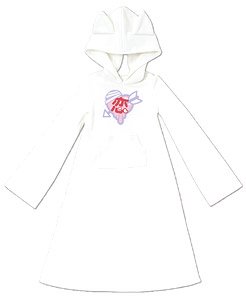 AZO2 Yamikawa * Nekomimi Hood One-piece Dress (White) (Fashion Doll)