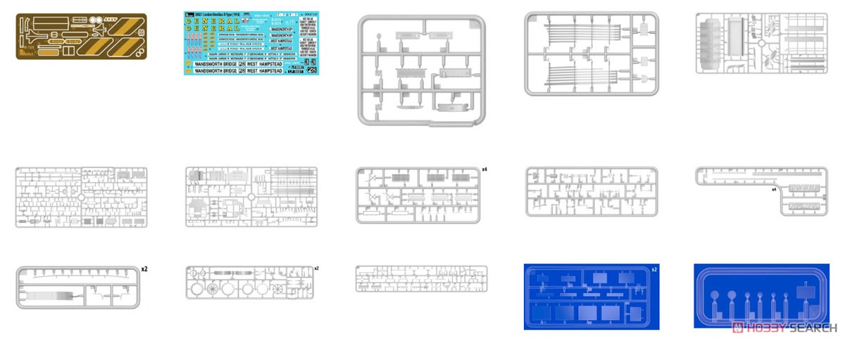 ロンドン2階建てバス LGOC Bタイプ (プラモデル) その他の画像1