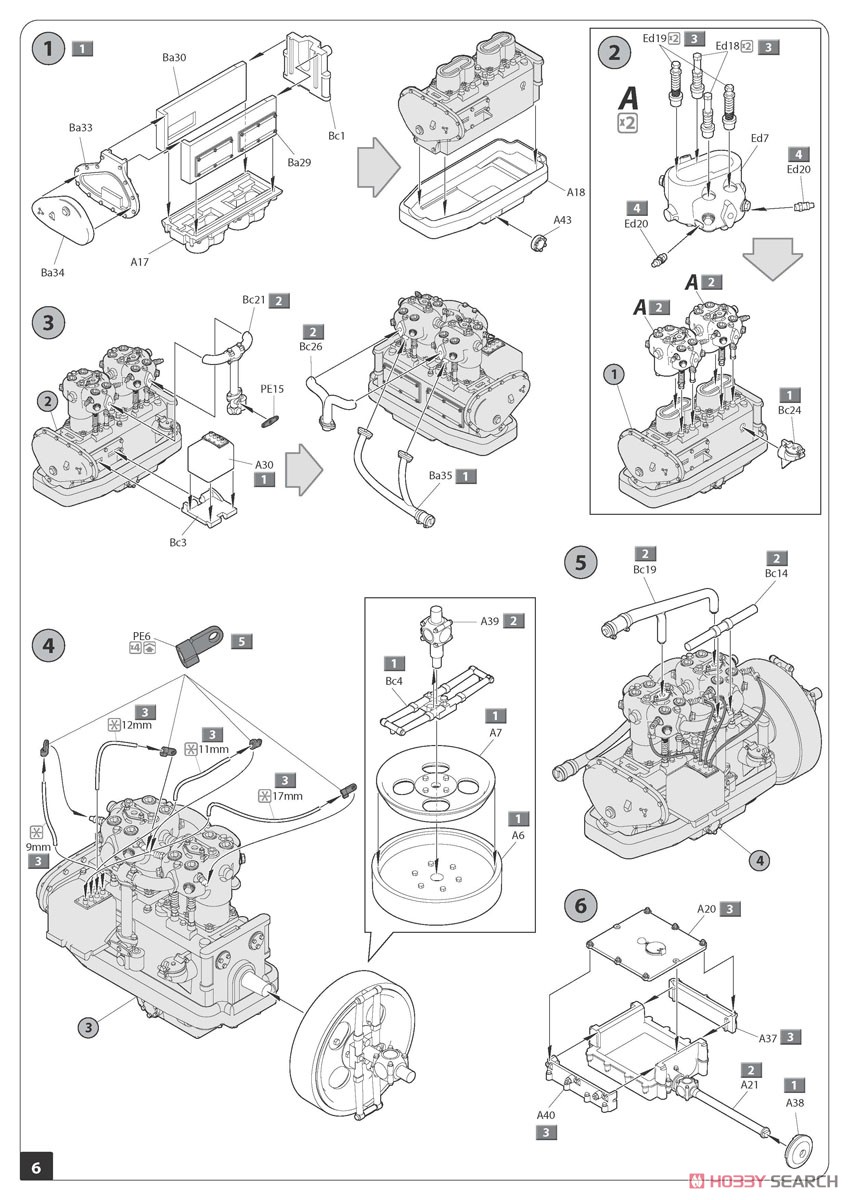 ロンドン2階建てバス LGOC Bタイプ (プラモデル) 設計図1