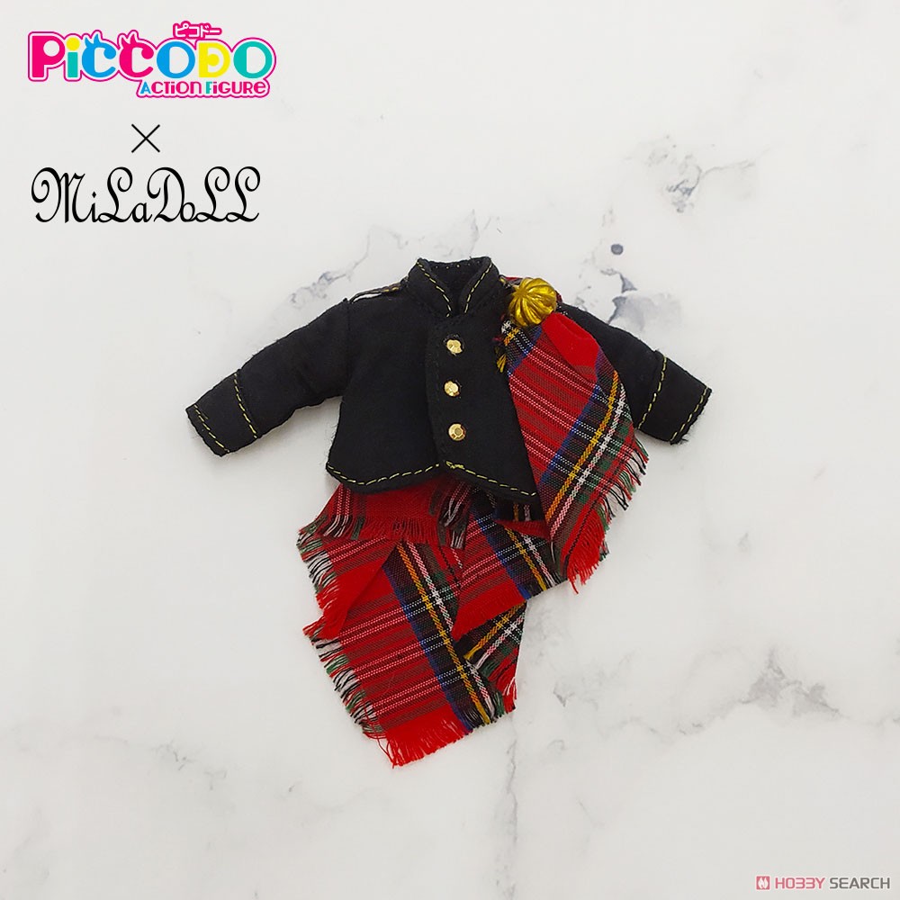 Piccodo x Miladoll Doll Clothes Set B Quilt Costume (Fashion Doll) Item picture1