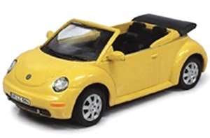 Volkswagen New Beetle Convertible Yellow (Diecast Car)