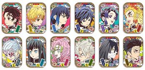 Demon Slayer: Kimetsu no Yaiba Marukaku Can Badge 3 (Set of 12) (Anime Toy)