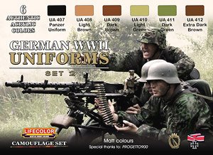 WWII ドイツ軍ユニフォームセット Set2 (塗料)