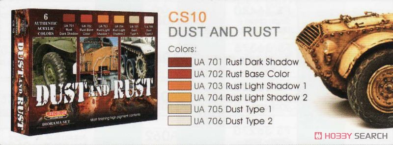Dust&Rust 埃とサビ表現 ダイオラマセット (塗料) その他の画像1
