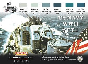 WWII 米海軍カラーセット 1 (塗料)