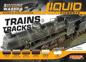 リキッドピグメント Trains & Tracks (鉄道車両と線路ウェザリング) (塗料)