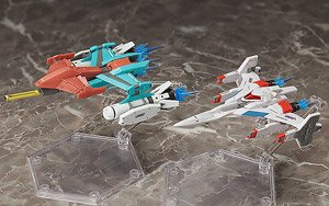 figma Galaxian Galaxip GFX-D001a / Galaga Fighter GFX-D002f (Completed)