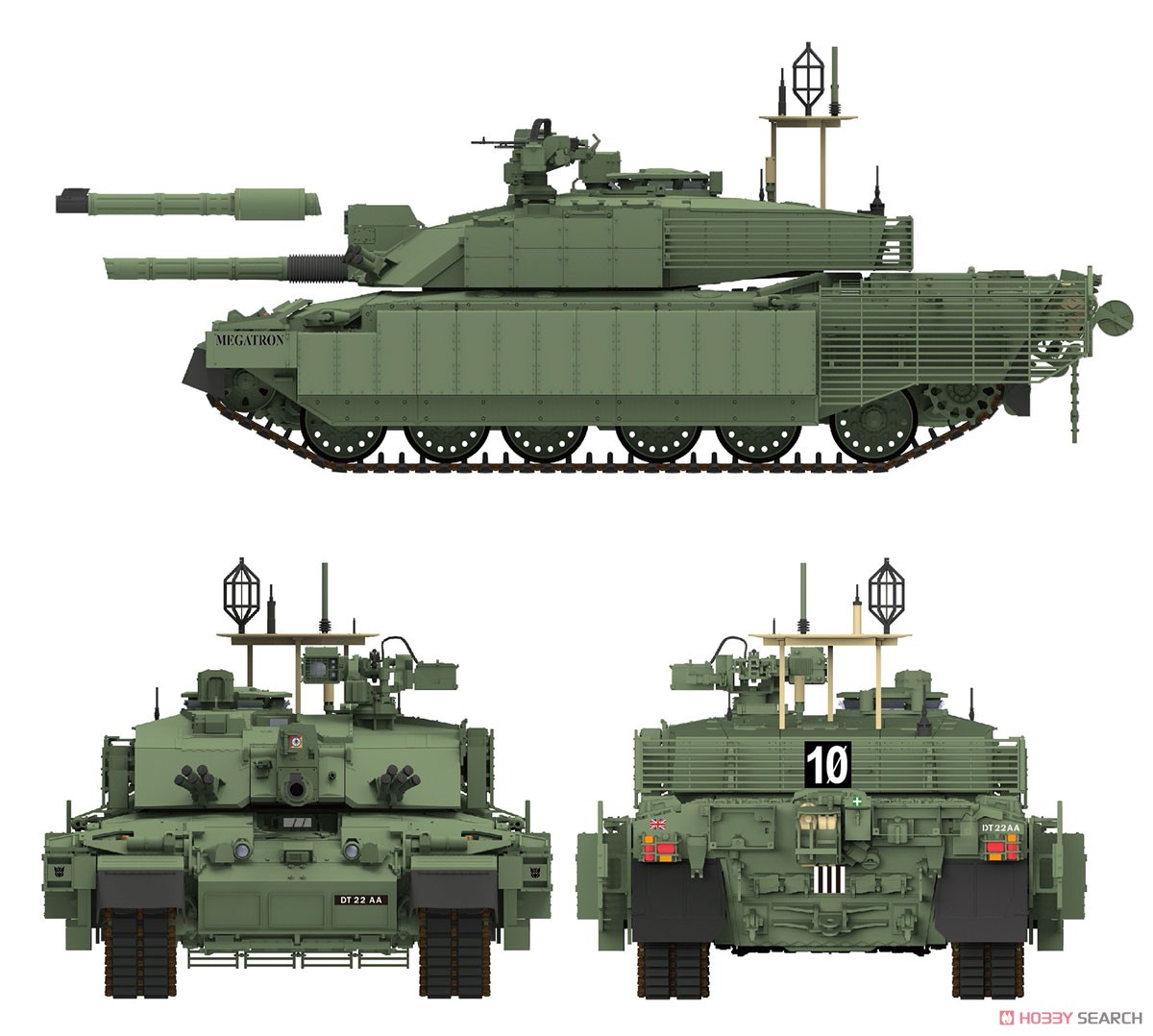 チャレンジャー2 TES 「メガトロン」 イギリス軍主力戦車 (プラモデル) 塗装1