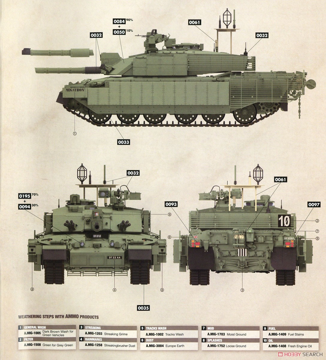 チャレンジャー2 TES 「メガトロン」 イギリス軍主力戦車 (プラモデル) 塗装3