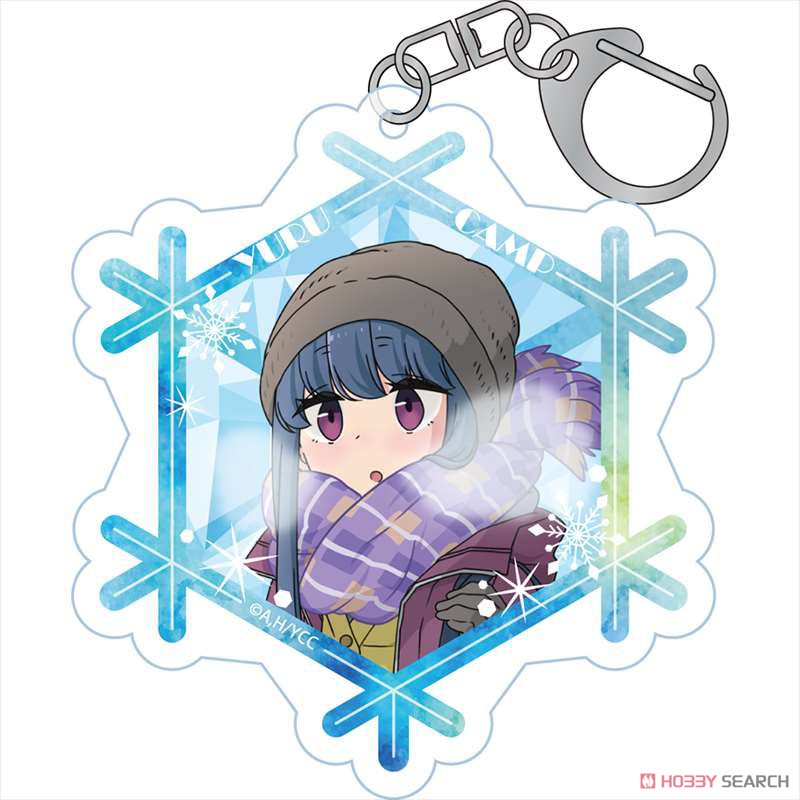 Yurucamp First Snow Camp Acrylic Key Ring [Rin] (Anime Toy) Item picture1