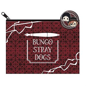 Bungo Stray Dogs Flat Pouch w/Can Badge B (Anime Toy)