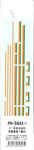 16番(HO) 211系用使用線区デカール 東海道色 先頭車用1輌分 (鉄道模型)