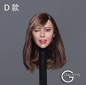 GAC Toys 1/6 Asian Sexy Beauty Head 036 D (Fashion Doll)