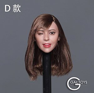 GAC Toys 1/6 Asian Sexy Beauty Head 036 D (Fashion Doll)