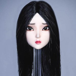 Sexy Beauty Head Straight Long Hair Sad Face C (Fashion Doll)