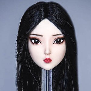 Sexy Beauty Head Straight Long Hair Serious Face D (Fashion Doll)