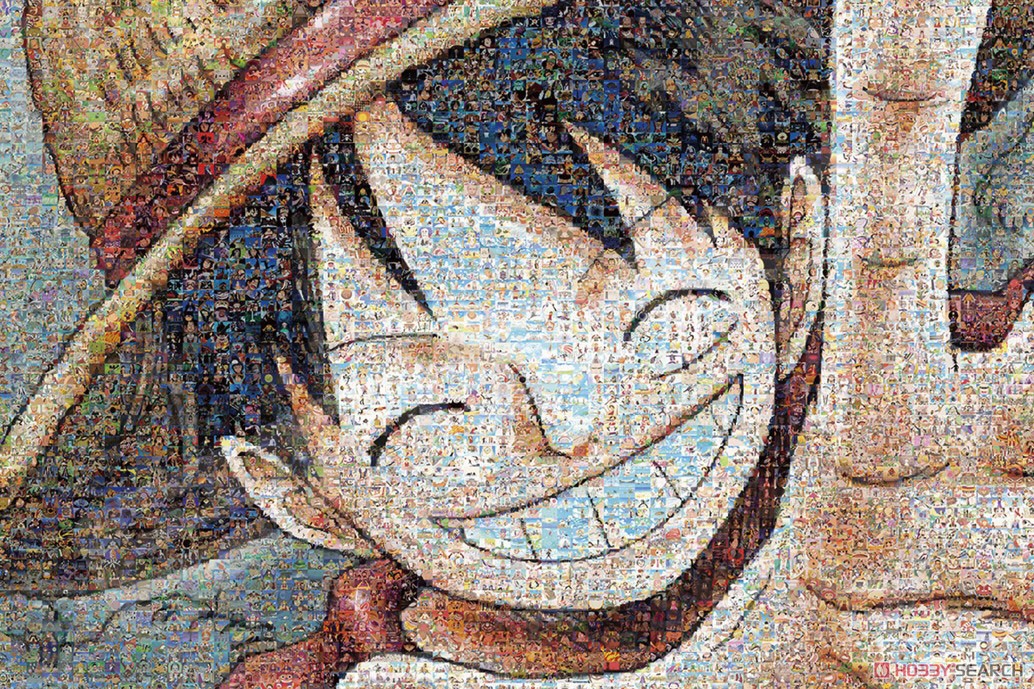 One Piece No.1000-583 One Piece Mosaic Art [Luffy] (Jigsaw Puzzles) Item picture1