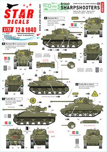 WWII ブリティッシュシャープシューターズ D-ディ75周年スペシャル シャーマンMkII/ファイアフライMkV他 (デカール)