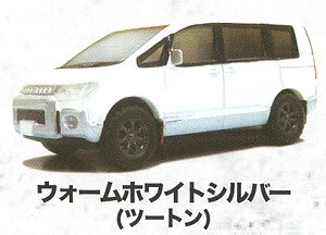 1/64 Delica D:5 collection White Silver (Two-tone) (Toy)