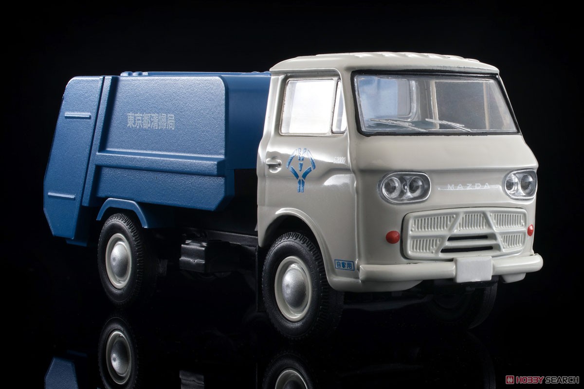 TLV-186a Mazda E2000 Garbage Truck (White/Blue) (Diecast Car) Item picture7