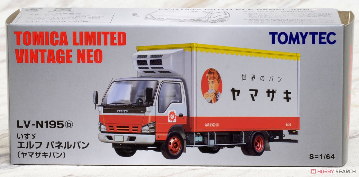 TLV-N195b Isuzu ELF Panel Van (Yamazaki Baking) (Diecast Car) Package1