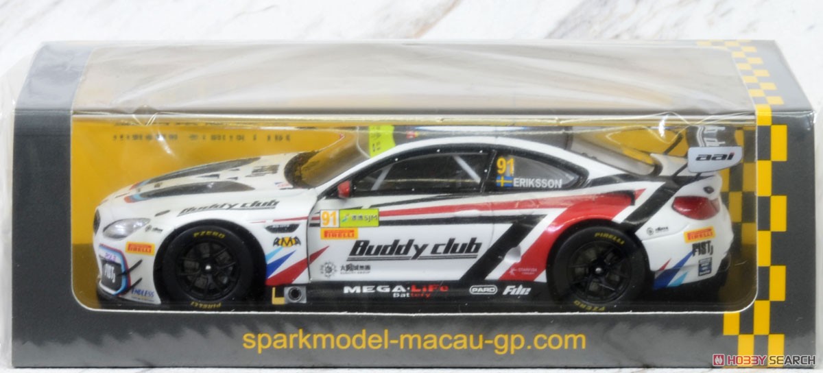 BMW M6 GT3 No.91 FIST - Team AAI FIA GT World Cup Macau 2019 Joel Eriksson (Diecast Car) Package1