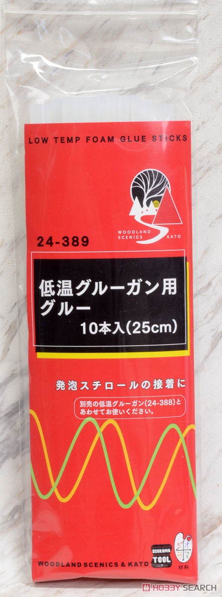 低温グルーガン用グルー (25cm×10本入り) (鉄道模型) パッケージ1