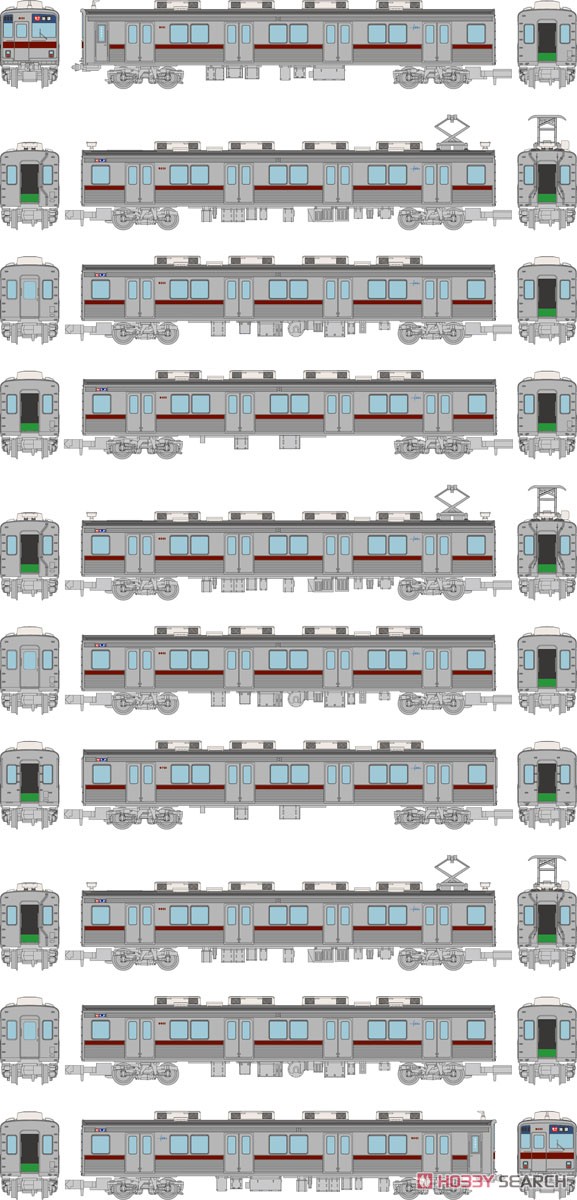 鉄道コレクション 東武鉄道 9000系 9101編成 現行仕様 (10両セット) (鉄道模型) その他の画像1